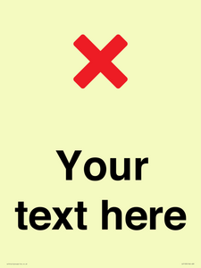 Custom plain background, red cross sign